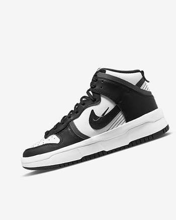 Nike Dunk High Up Blancos Grises Oscuro Negros | MX 3280